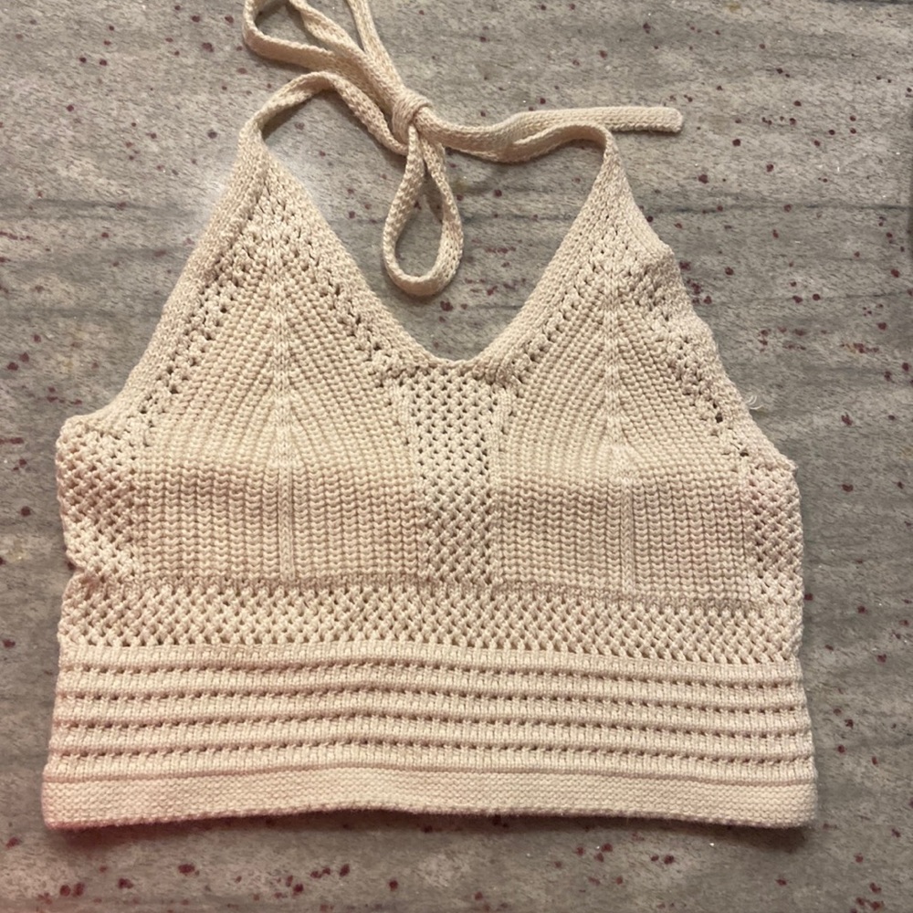 Aerie knit halter top bralette. Size smalll